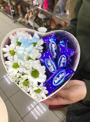 Композиция  &laquo;Голубая дымка&raquo; от интернет-магазина цветов в 