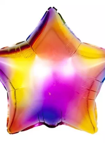 Фольгированный шар с гелием &laquo;Радужный. Звезда&raquo; от интернет-магазина цветов в 