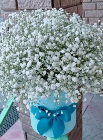 Шляпная коробка «Безмятежность» от интернет-магазина цветов в 