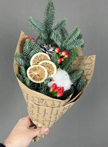 Букет &laquo;Декабрьское утро&raquo; от интернет-магазина цветов в 