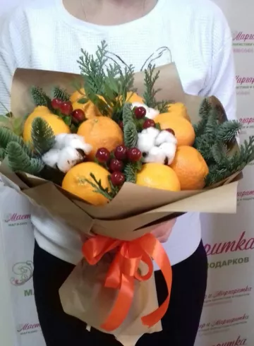 Букет «Апельсиновый аромат» от интернет-магазина цветов в 