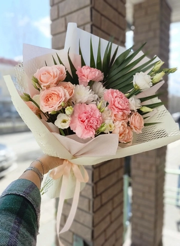 Букет «Персиковый джем» от интернет-магазина цветов в 