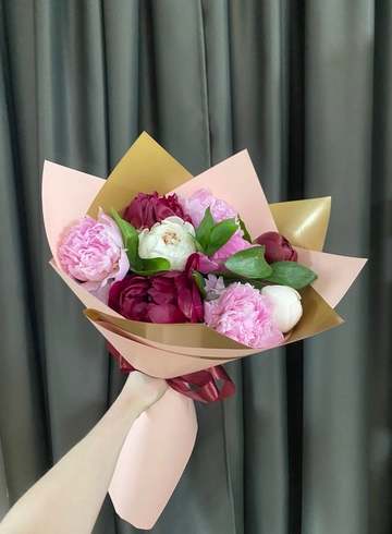 Букет из пионов &laquo;Нежная моя&raquo; от интернет-магазина цветов в 